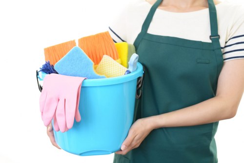 Local cleaners preparing a Kingston upon Thames flat for final inspection