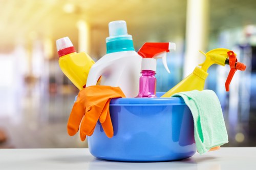 Local move in cleaning team preparing a flat in Kingston upon Thames for new occupants